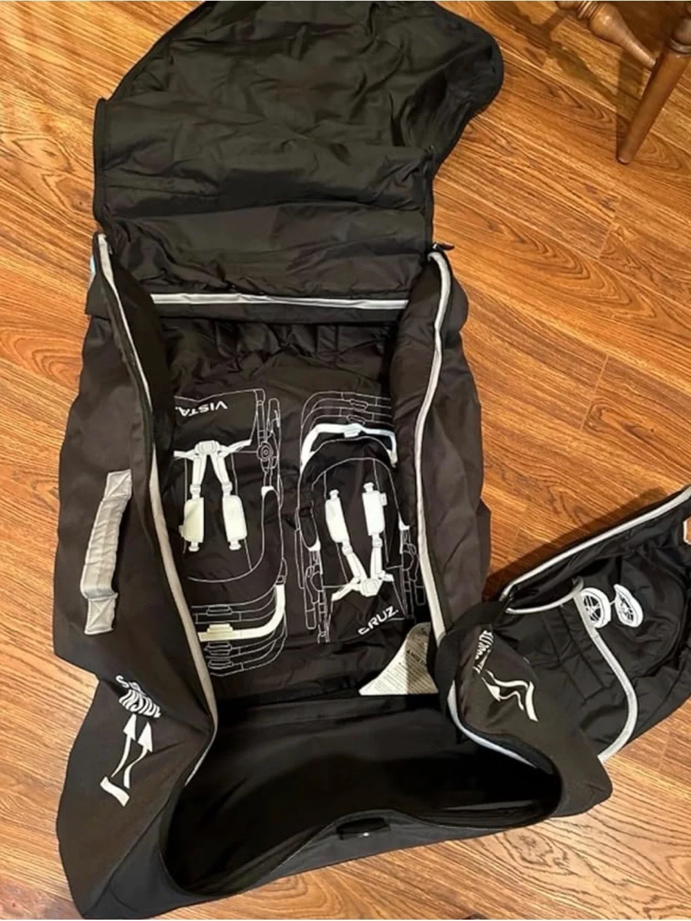Black Travel Bag for Vista and Cruz Strollers